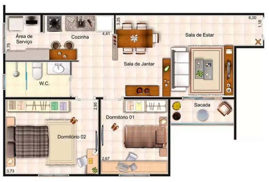 Apartamento à venda com 2 quartos, 60m² - Foto 15